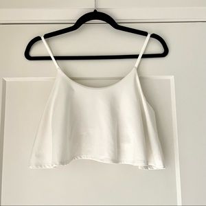 White Zara Crop Top, Sz M